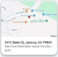 5410 Bent Ct Juneau AK 99801 in Google Maps
